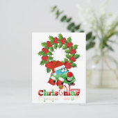 Carte de dessin de voiture de Noël (Debout devant)