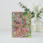 Carte de dessin du centre-ville d'Atlanta en Géorg (Debout devant)