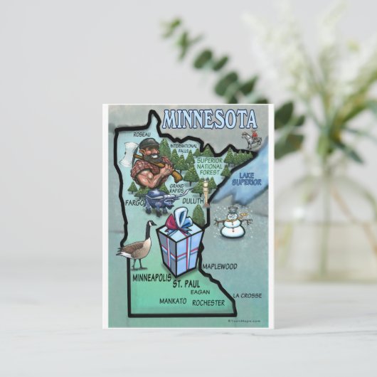 Carte de dessin du Minnesota (Debout devant)