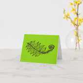 Carte de dessin et de poème de petite régénération (Fleur jaune)