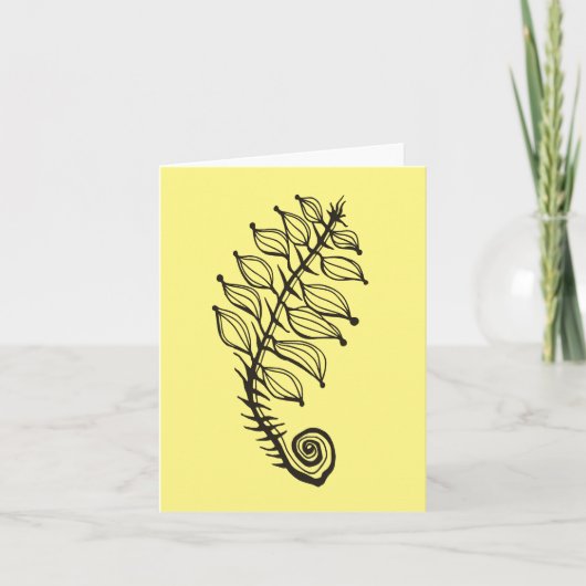 Carte de dessin et de poème de petite régénération (Devant)