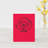 Carte de dessin et poème pour petits Roses (Fleur jaune)