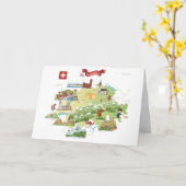 Carte de dessin Suisse (Fleur jaune)