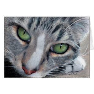 Carte de dessin tigrée de observation