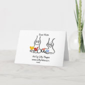 Carte de dessin Valentine Foot Note (Dos)