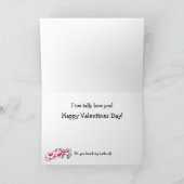 Carte de dessin Valentine Foot Note (Intérieur)