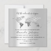 Carte de destination du monde Graduate Bridal Mari (Recto)