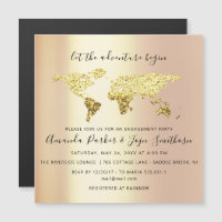 Carte de destination mondiale Mariage de la mariée
