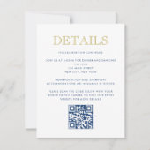 Carte de détail de Bar Mitzvah simplement élégant (Devant)
