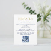 Carte de détail de Bar Mitzvah simplement élégant (Debout devant)