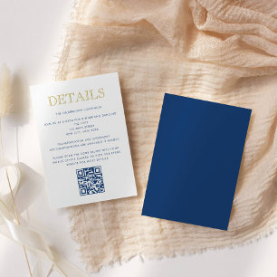 Carte de détail de Bar Mitzvah simplement élégant