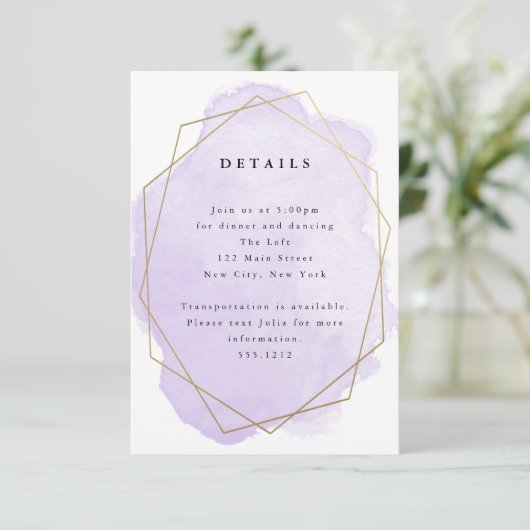 Carte de détail de l'image d'image dorée à l'aquar (Debout devant)