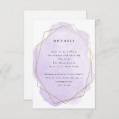 Carte de détail de l'image d'image dorée à l'aquar (Devant / Derrière)