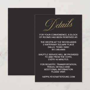 Carte de détail de mariage du Nouvel An élégante e