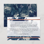 Carte de détail du Mariage de bouquet or Rose de l (Devant / Derrière)