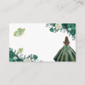 Carte de détail Emerald Green Quinceañera (Dos)