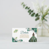 Carte de détail Emerald Green Quinceañera (Debout devant)