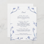 Carte de détail pour Holly et James DC mariage (Devant / Derrière)