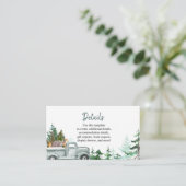 Carte de détail White Christmas Woodland Animals (Debout devant)