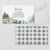 Carte de détail White Christmas Woodland Animals (Devant / Derrière)