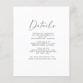 Carte de détails (Devant)