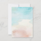 Carte de détails à thème plage (Dos)