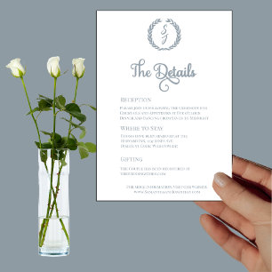 Carte de détails blanc de couronne de monogramme b