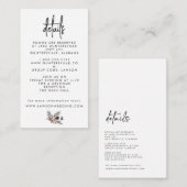 Carte de détails Boho gothiques  (Devant / Derrière)