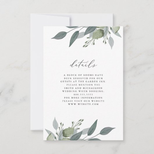 Carte de détails Bouquet de verdure (Devant)