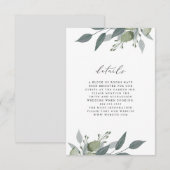 Carte de détails Bouquet de verdure (Devant / Derrière)
