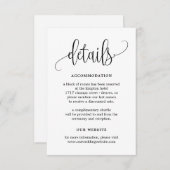 Carte de détails de calligraphie charmante LCC mod (Devant / Derrière)