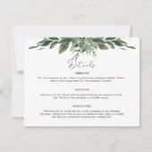 Carte de détails de feuilles de feuillage (Devant)