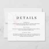 Carte de détails de fleur dessinée à la main (Devant)