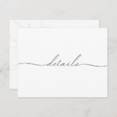 Carte de détails de fleur dessinée à la main (Devant / Derrière)