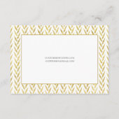 Carte de détails de floraison or et rose (Dos)