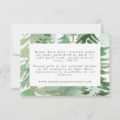 carte de détails de forêt aquarelle (Dos)