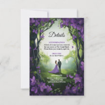 Carte de détails de jardin enchanté fantaisiste