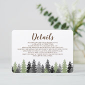 Carte de détails de la pin À feuillage persistant  (Debout devant)