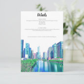 Carte de détails de la rivière Chicago (Debout devant)