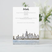 Carte de détails de la skyline de Chicago (Debout devant)