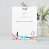 Carte de détails de la skyline de Chicago (Debout devant)