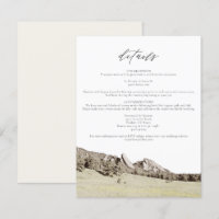 Carte de détails de l'aquarelle Boulder Colorado F