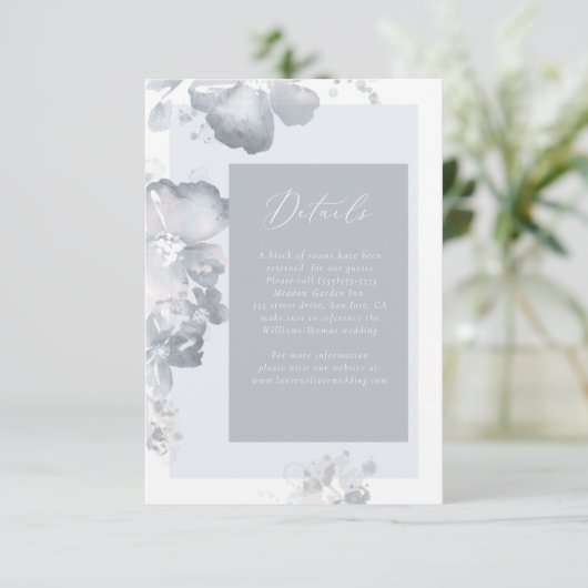 Carte de détails de l'aquarelle Romance (Debout devant)