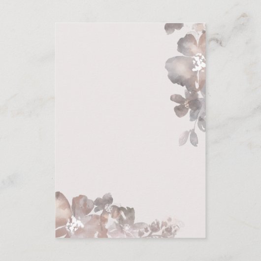 Carte de détails de l'aquarelle Romance (Dos)