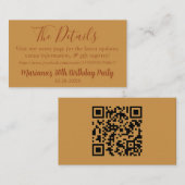 Carte de détails de l'événement d'automne pour pag (Devant / Derrière)