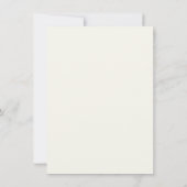 Carte de détails de mariage à calligraphie élégant (Dos)