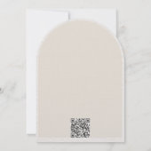 Carte de détails de mariage à code QR en relief av (Dos)