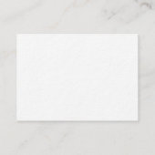 Carte de détails de mariage à la Villa Benvenuti I (Dos)