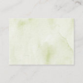 Carte de détails de mariage à l'aquarelle de la To (Dos)