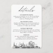 Carte de détails de mariage à Louisville (Devant)